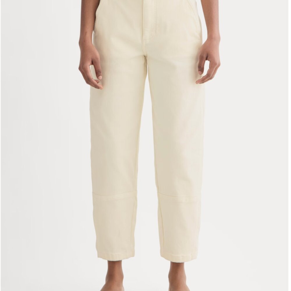 Everlane The Utility Barrel Pant Bone White